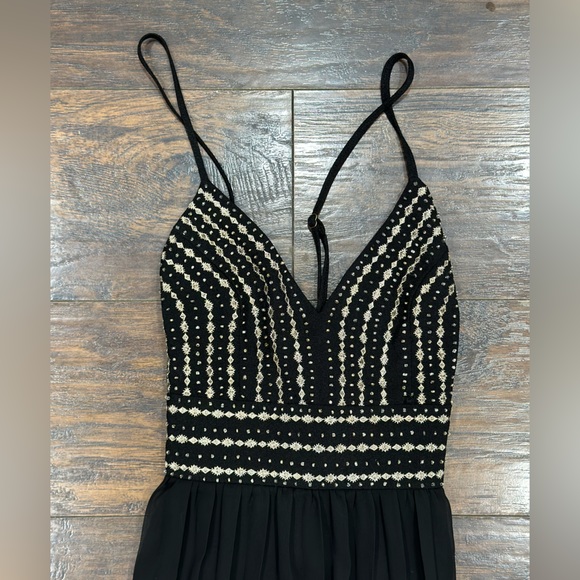 Glamorous Gala Black Embroidered Maxi Dress - Picture 6 of 11